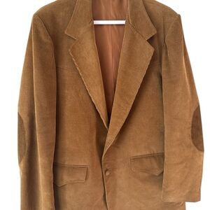 Vintage Pioneer Wear Brown Corduroy Sport Coat Blazer – Size 44 USA Made
